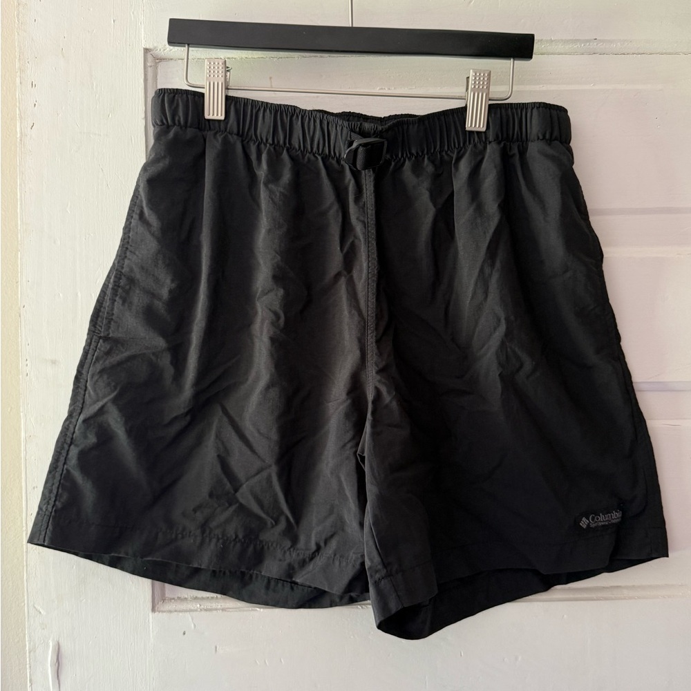 Columbia Black Athletic Shorts Lightweight Performance